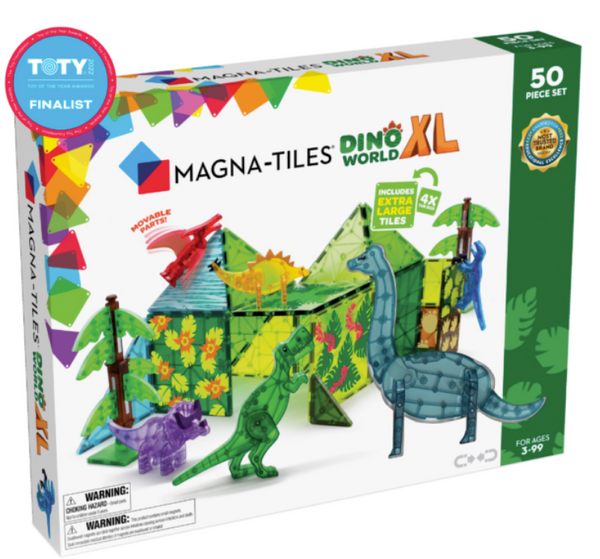 Magna Tiles Dino World XL 50-Pc