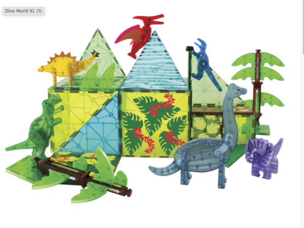 Magna Tiles Dino World XL 50-Pc