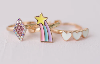 Heart Star Rings