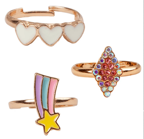 Heart Star Rings