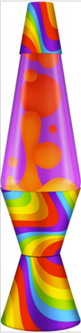 Lava Lamp Flowing Color 14.5"