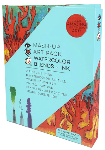 Mash Up Art Watercolor Blends+Ink