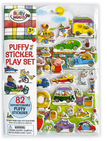 Busy Town Puffy Stkr Playset