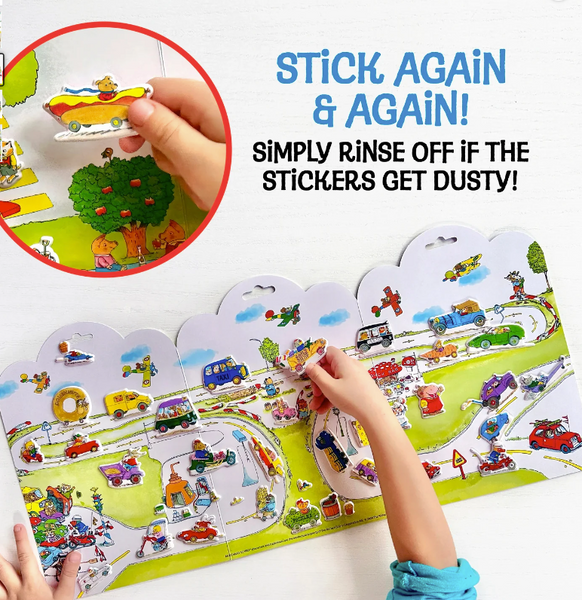 Busy Town Puffy Stkr Playset