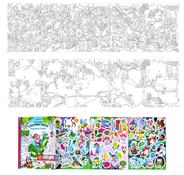Fold-out Color Bk Fairies & Tales