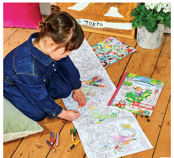Fold-out Color Bk Fairies & Tales