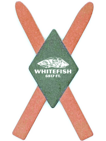 Whitefish Crossed Skis Magnet