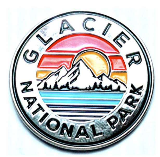 Glacier Circle Mountains Pin