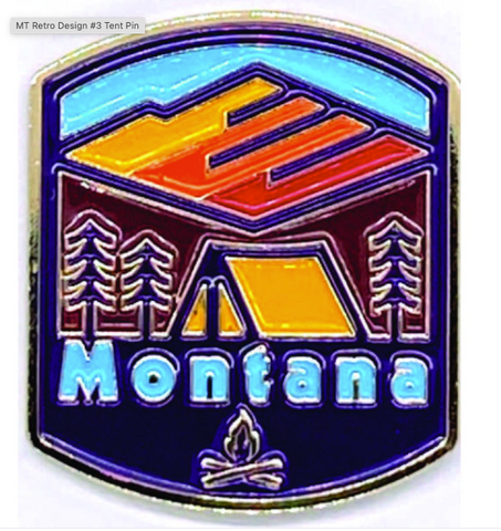 Mt Retro #3 Lapel Pin