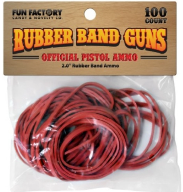 Pistol Rubber Band Ammo 2"
