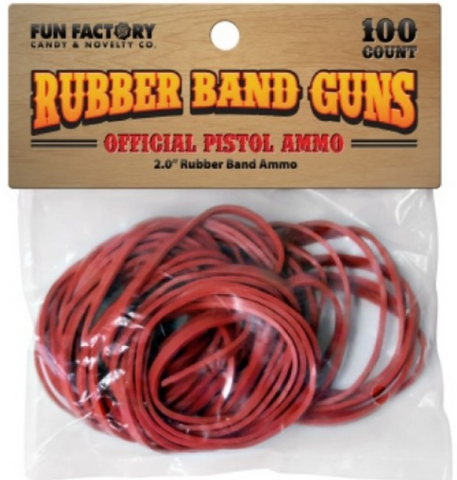 Pistol Rubber Band Ammo 2"