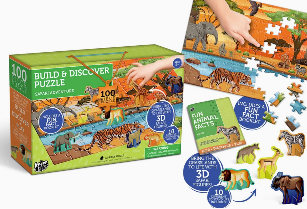 Safari Adventure Build & Discover Puzzle