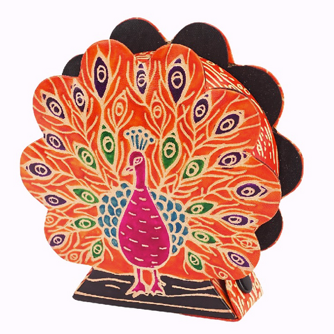 Bank Lg - Peacock 5" Leather