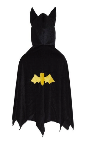 Hooded Bat Cape Black 5-6