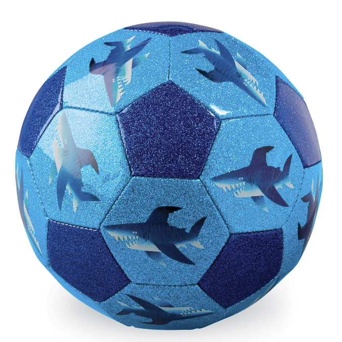 Soccer Glitter Shark Size 3