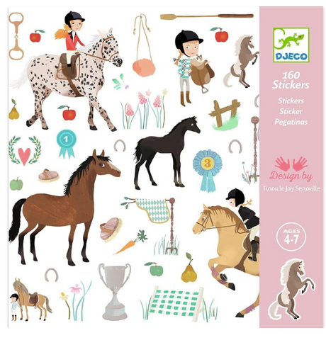 Horses Stkrs Djeco