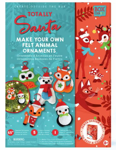 Santa MYO Felt Animal Ornaments