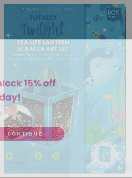 Sea life Lantern Scratch Art Set