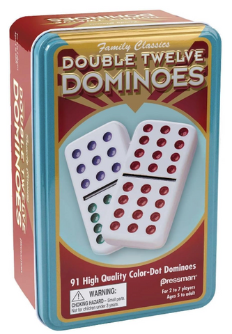 Double Twelve Color Dot Dominoes