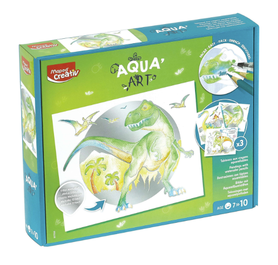 Dinos Aqua Art Watercolor Kit