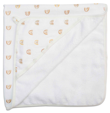 Hooded Towel Boho Rainbows