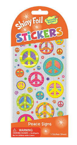 Peace Sign Foil Stkrs