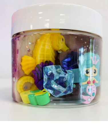 Large Mag. Dough Jar-Girly Ocean