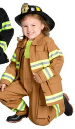 Fire Fighter Suit Tan Size 6/8