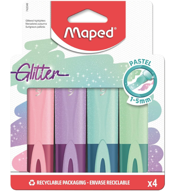 Pastel Glitter Highlighters