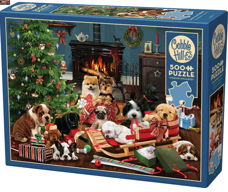 Christmas Puppies 500pc
