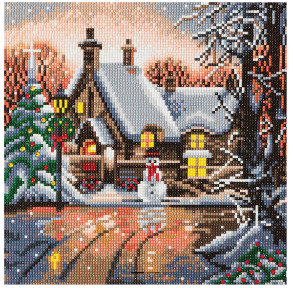 Mounted Kit: Snowman Cottage