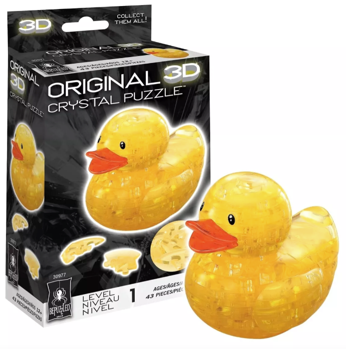 Crystal Puzzle Rubber Duck