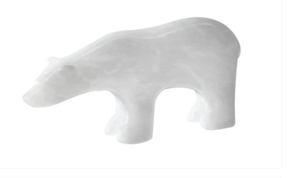 Alabaster Carving Polar Bear