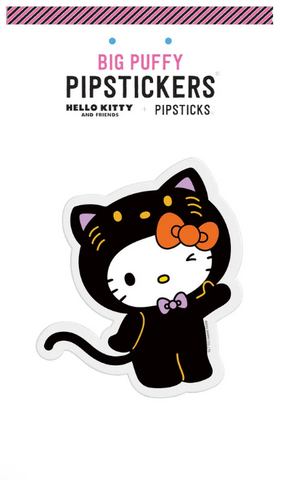 Hello Kitty Black Cat Big Puffy Stkr