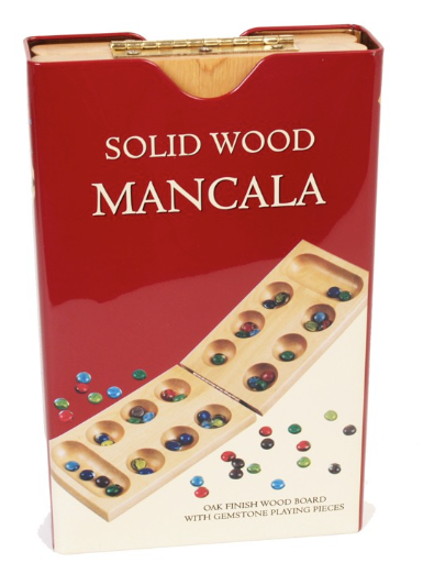 Wood Mancala in Tin