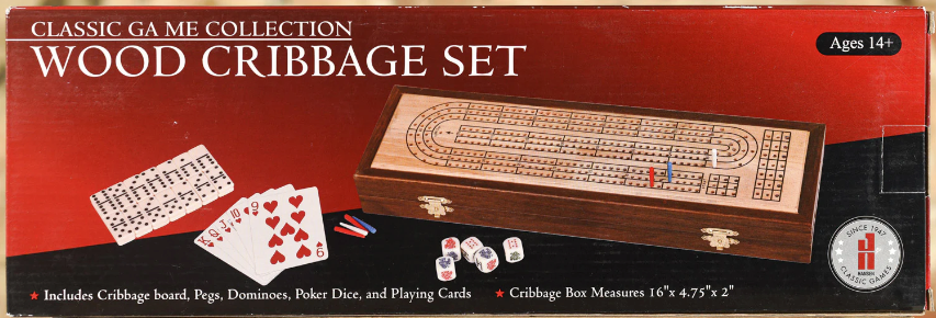 Wood Cribbage Set