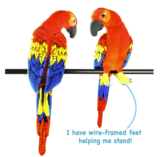 Miguelita the Macaw 22"