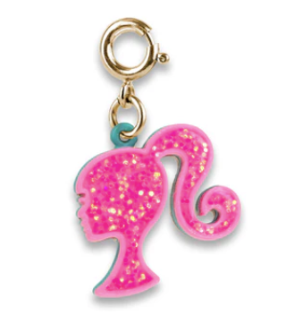 Gold Glitter Barbie Charm