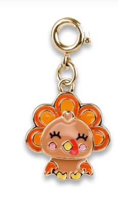 Gold Swivel Turkey Charm