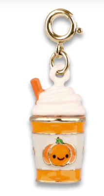 Gold Pumpkin Spice Latte Charm