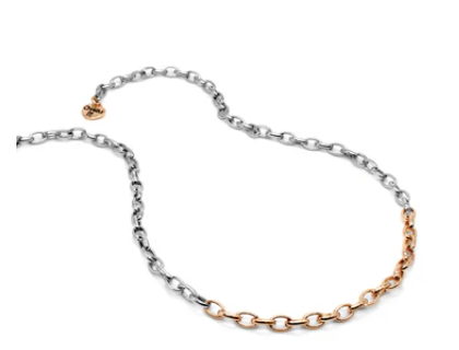 Two-Tone Chain Necklace