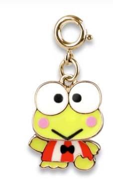 Gold Swivel Keroppi Charm