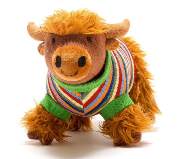 Knitted Highland Cow Soft Toy
