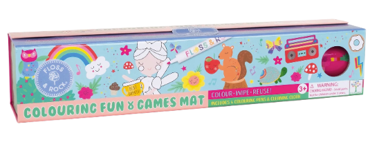 Coloring Fun & Games Mat-Rainbow