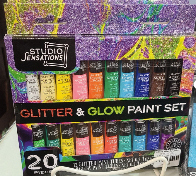 20 Pk Glitter & Glow Paint