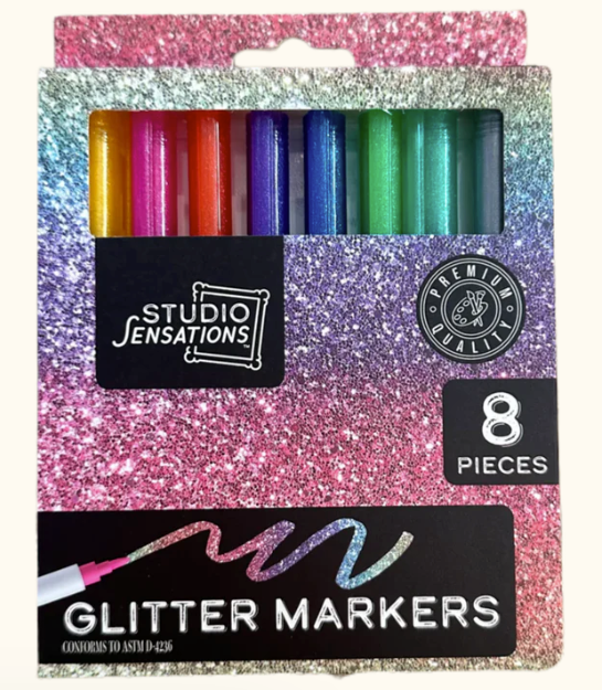 Glitter Markers 8pc