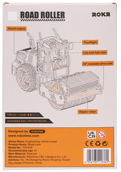 Robotime DIY-Road Roller