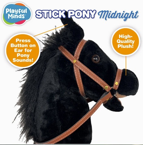 Stick Pony Midnight Black