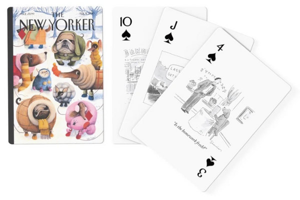 Dog Cartoons Playing Cards