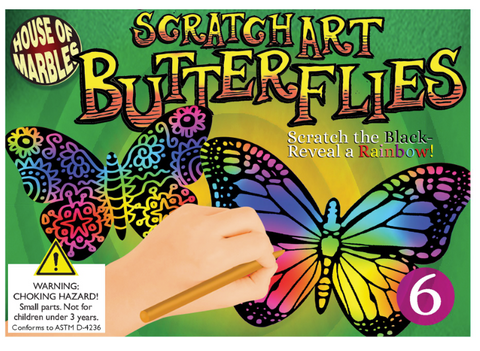 Scratch Art Butterflies